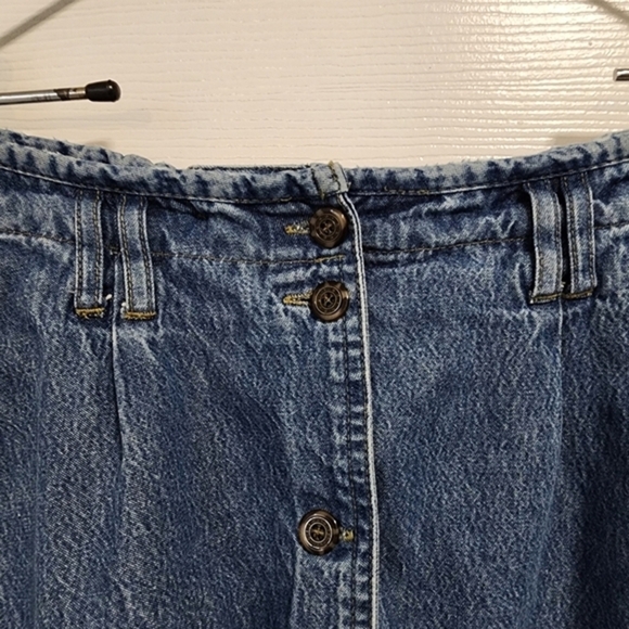Bugle Boy Collection for Her Vintage‎ Button Down Denim Maxi Skirt Junior 10 - Picture 5 of 13